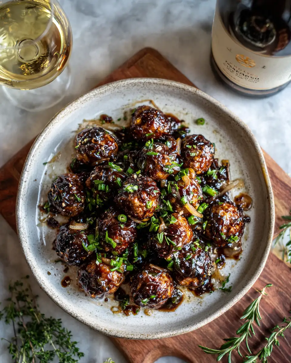 Savory Bliss: Discover the Magic of French Onion Meatballs 6 Final dish - Savory Bliss: Discover the Magic of French Onion Meatballs