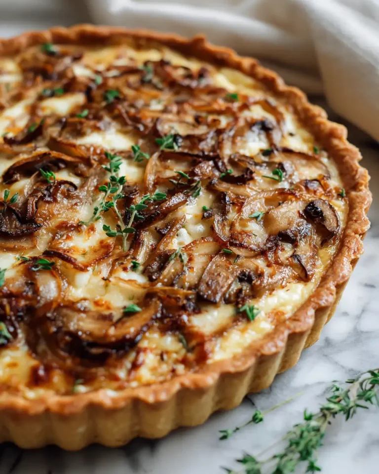 Savory Delight: Discover the Magic of French Onion Mushroom Tart - Featured Image
