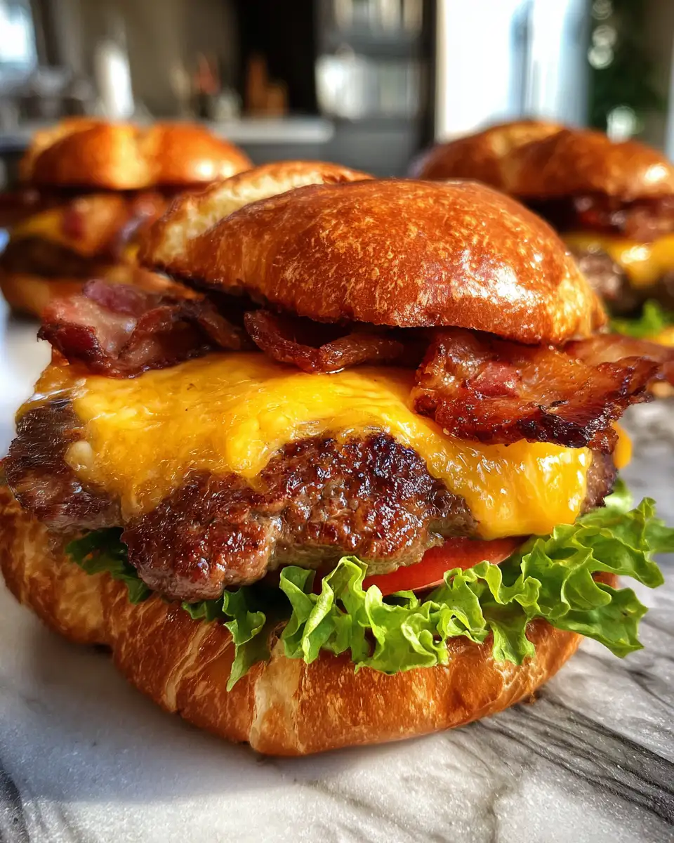 Final dish - Irresistible Garlic Butter Bacon Cheeseburger Rollups That Will Elevate Your Burger Game
