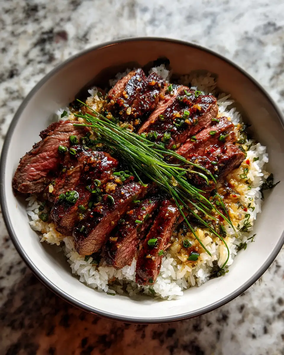 Final dish - Savor the Flavor: Ultimate Garlic Butter Beef Bowl Recipe