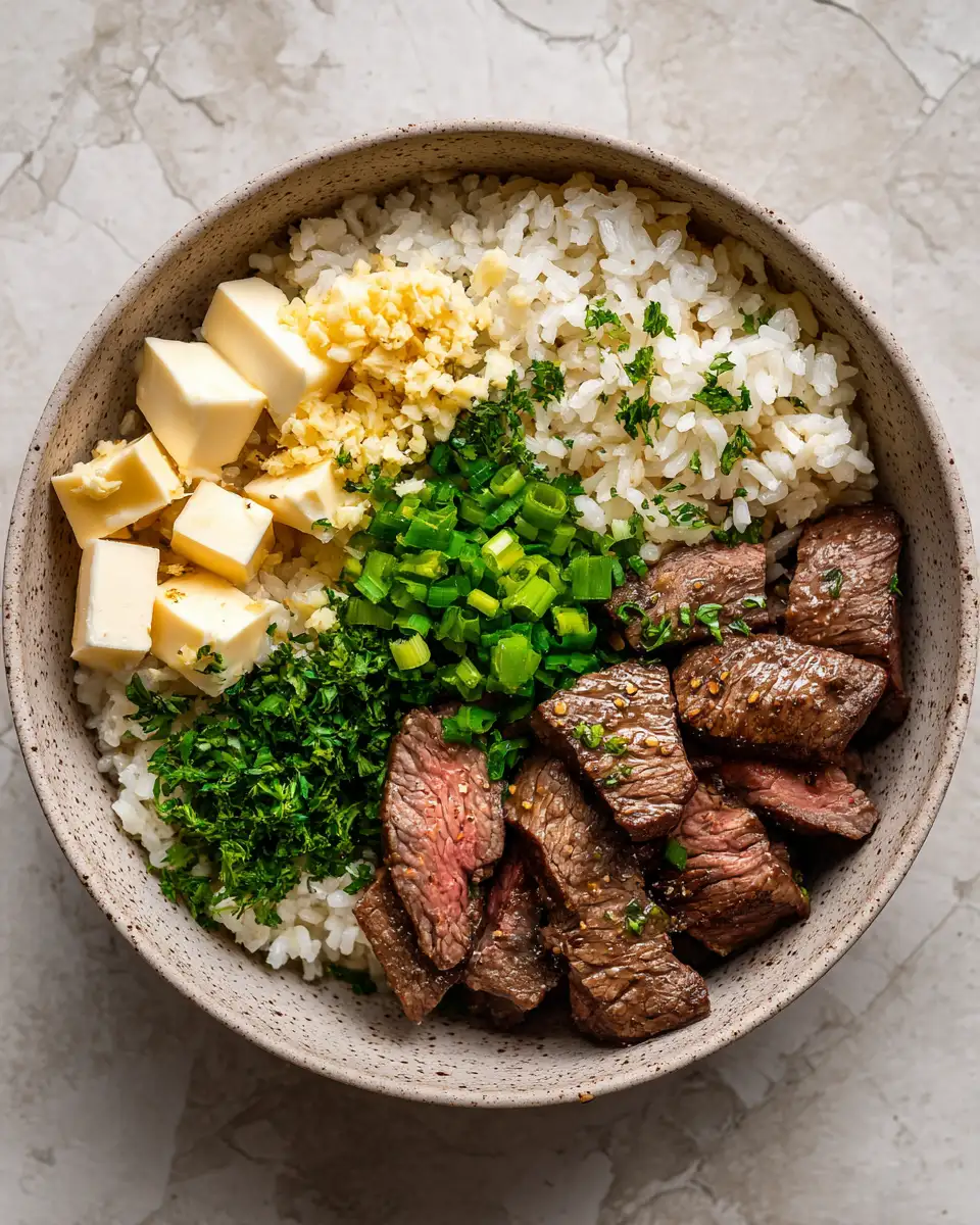 Ingredients for Savor the Flavor: Ultimate Garlic Butter Beef Bowl Recipe
