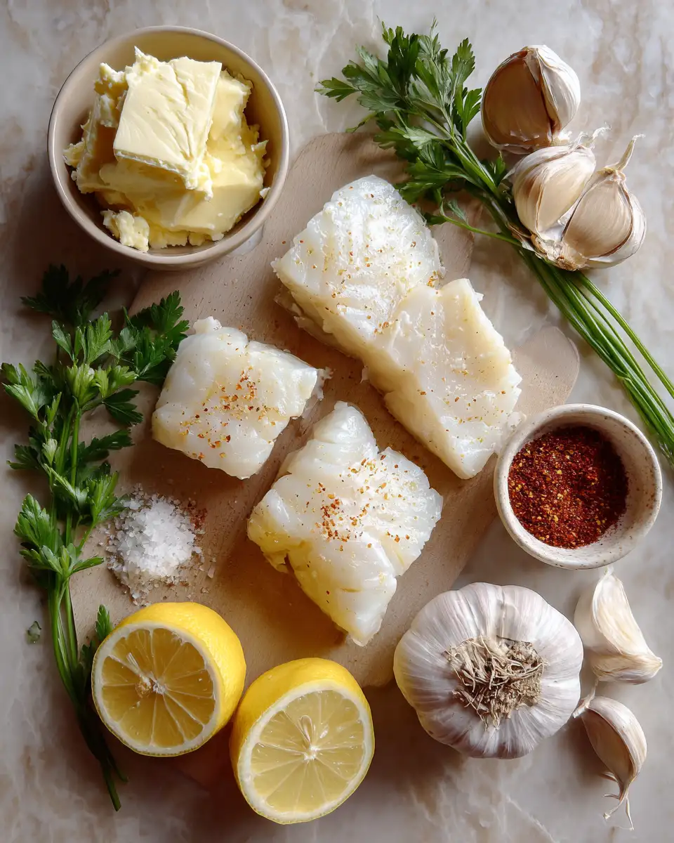 Ingredients for Savor the Flavor: Irresistible Garlic Butter Cod Recipe