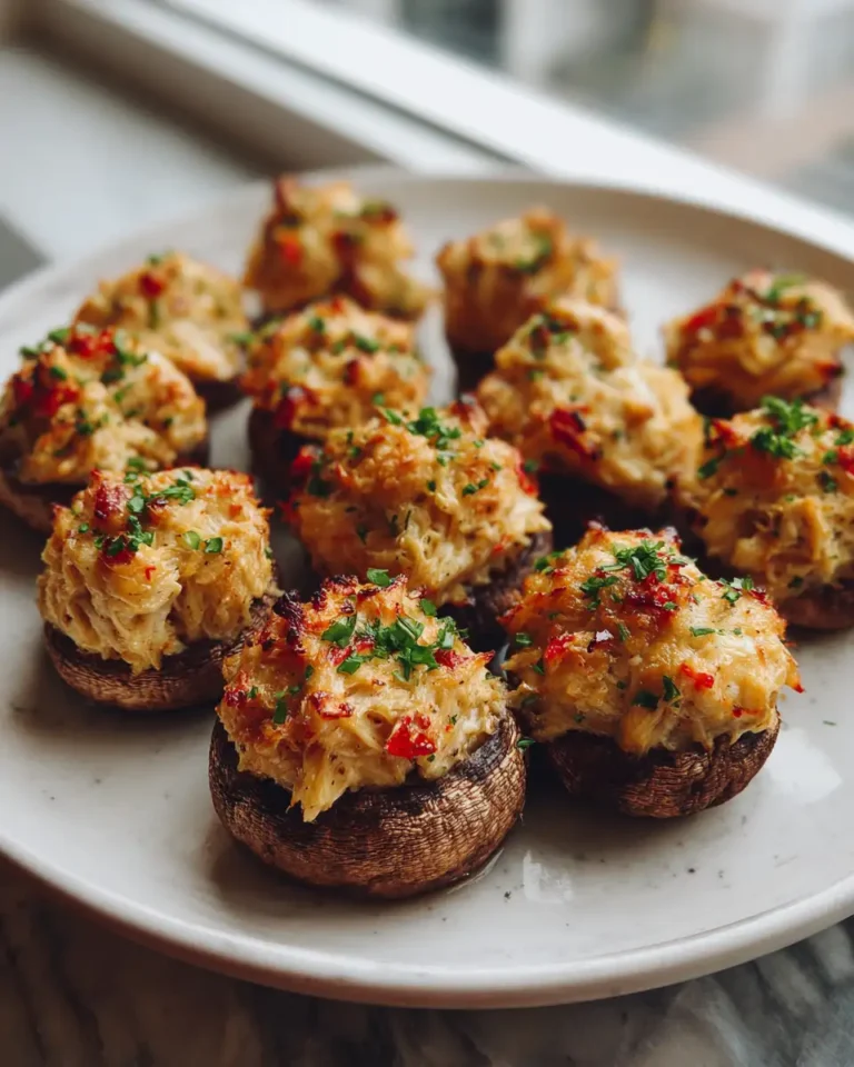 Irresistible Garlic Butter Crab Stuffed Mushrooms for Your Next Dinner Party - Featured Image