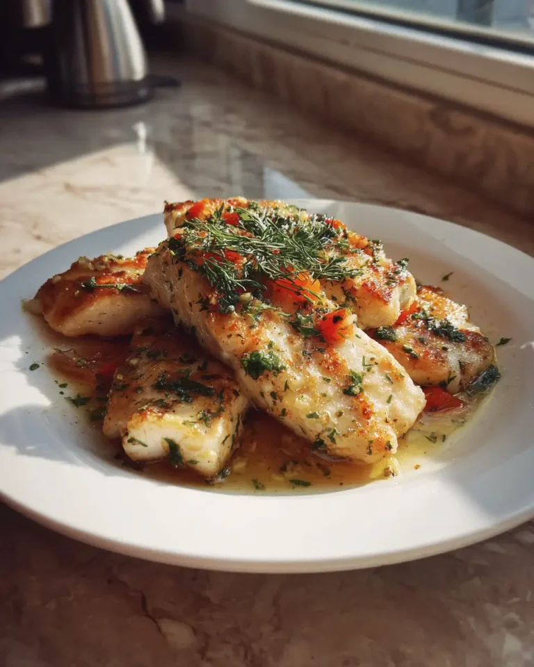 Sizzling Garlic Butter Fish Dinner Delight - Featured Image