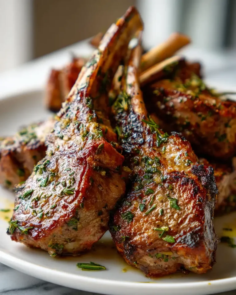 Savor the Flavor: Irresistible Garlic Butter Lamb Chops with Herbs - Featured Image