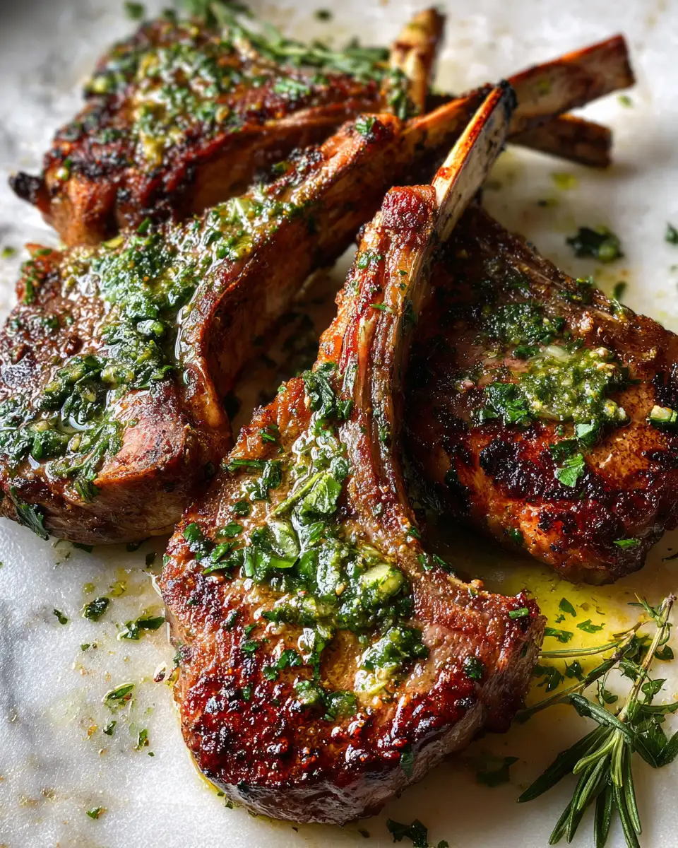 Savor the Flavor: Irresistible Garlic Butter Lamb Chops with Herbs 6 Final dish - Savor the Flavor: Irresistible Garlic Butter Lamb Chops with Herbs
