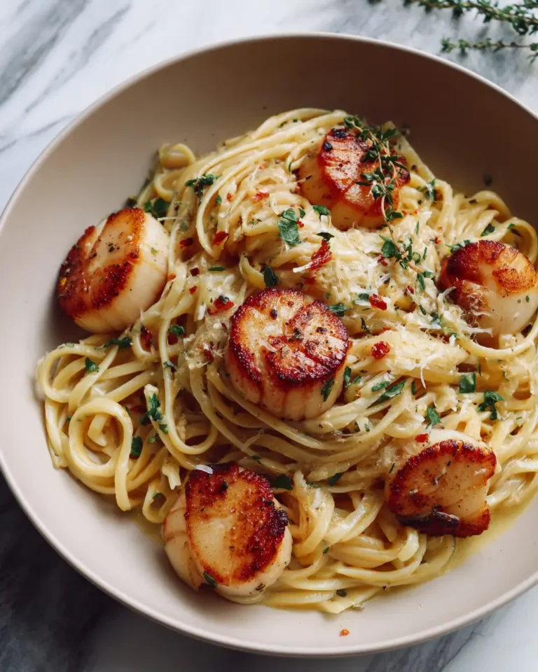 Savor the Sea: Garlic Butter Scallop Linguine Delight - Featured Image