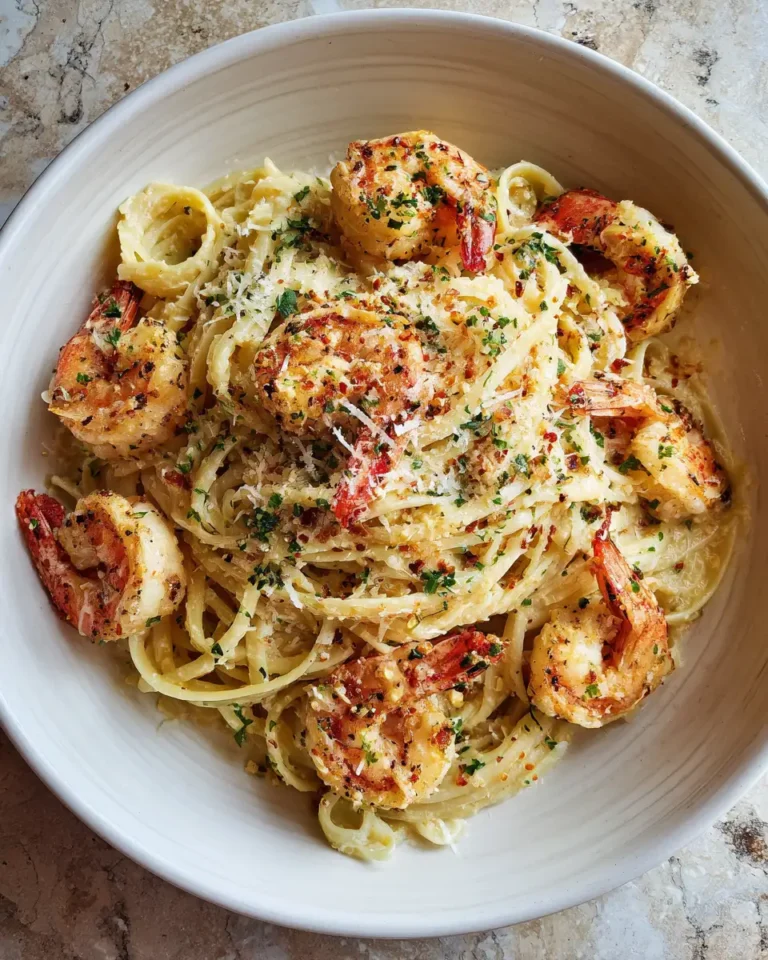 Irresistibly Creamy Garlic Butter Shrimp Pasta Delight - Featured Image
