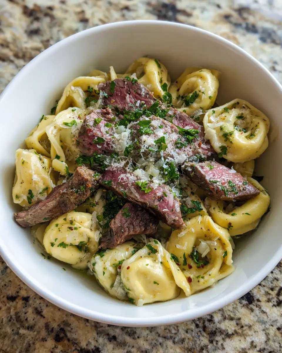 Savor the Flavor: Garlic Butter Steak Tortellini Delight 4 Ingredients for Savor the Flavor: Garlic Butter Steak Tortellini Delight
