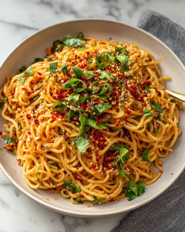 Spice Up Your Plate with Garlic Chili Crunch Noodles - Featured Image