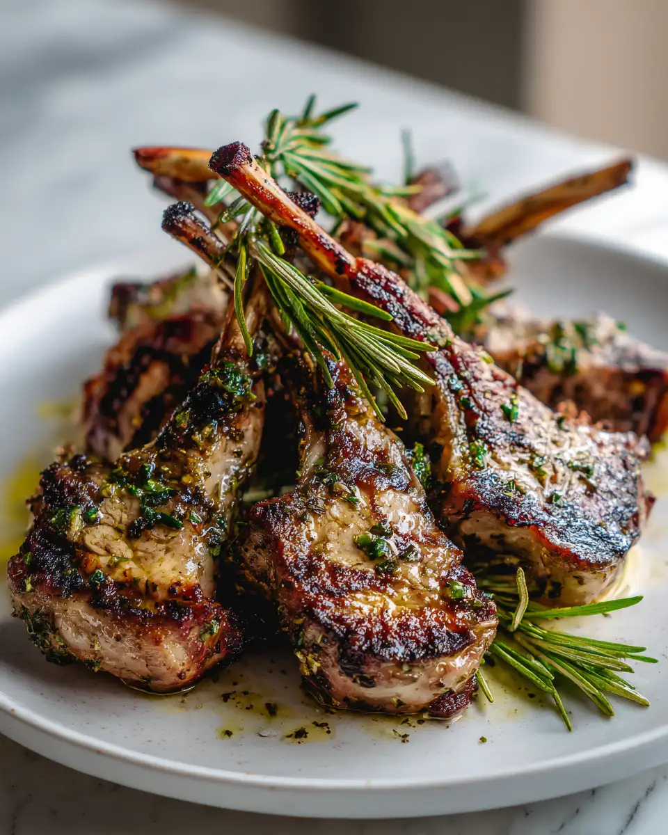 Savor the Flavor: Garlic Herb Butter Lamb Chops Delight 6 Final dish - Savor the Flavor: Garlic Herb Butter Lamb Chops Delight