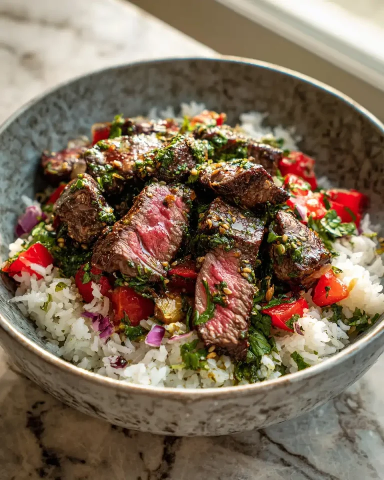 Sizzle and Savor: Garlic Herb Butter Steak Bowl Bliss - Featured Image