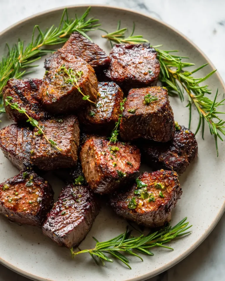 Sizzle and Flavor: Irresistible Garlic Herb Steak Bites - Featured Image