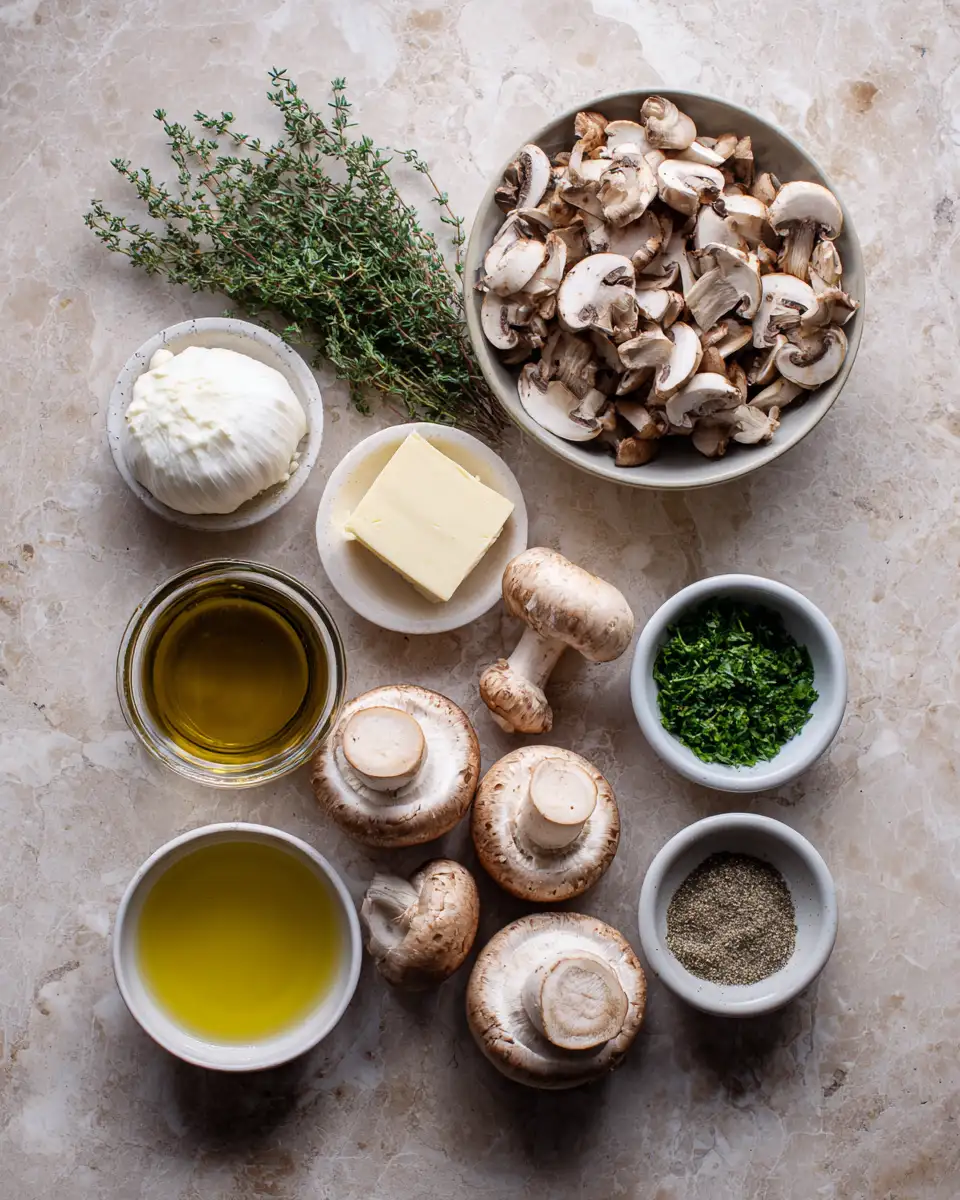 Ingredients for Savor the Flavor: Irresistible Garlic Mushrooms Recipe