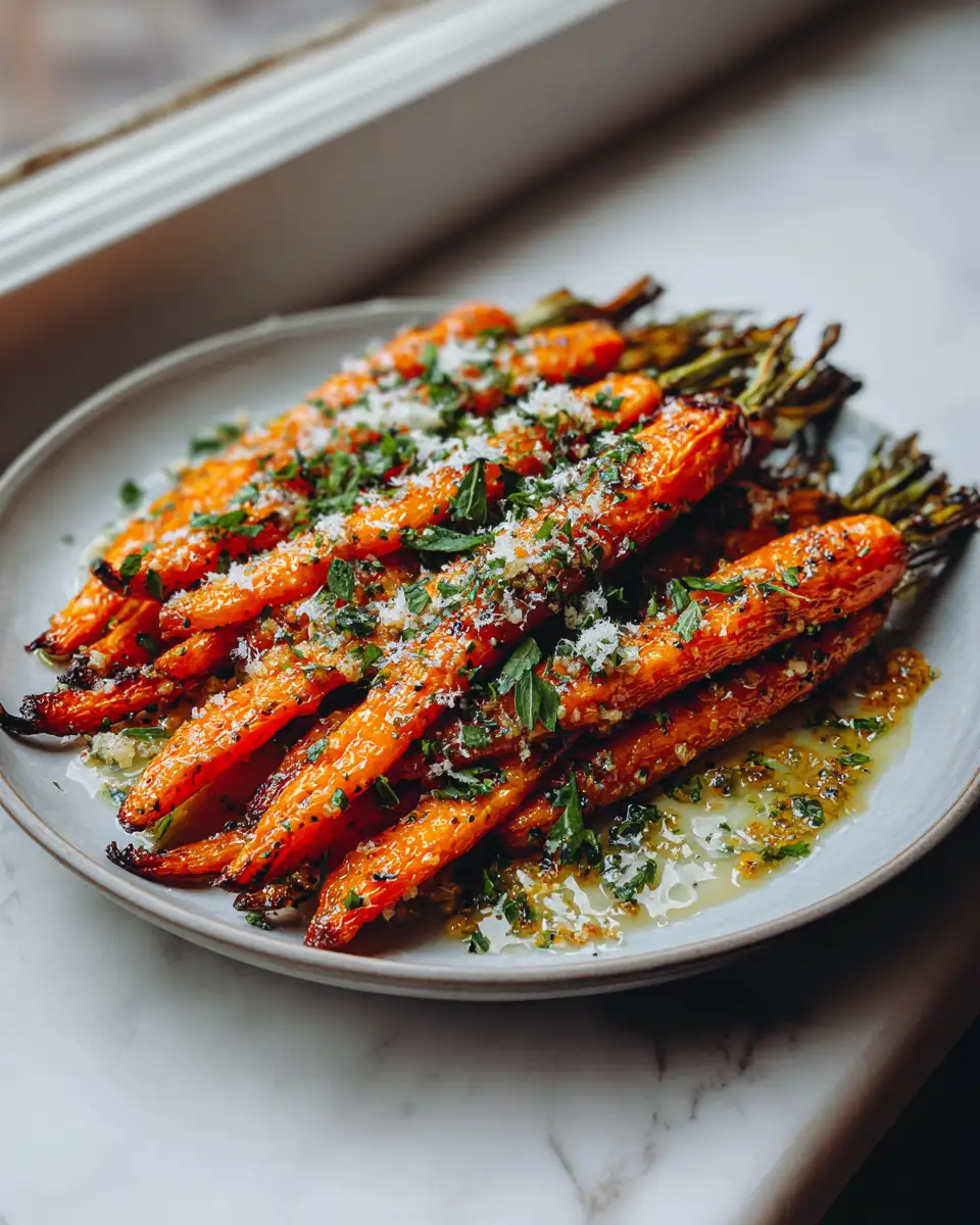 Final dish - Irresistible Garlic Parmesan Roasted Carrots: Your New Favorite Side Dish