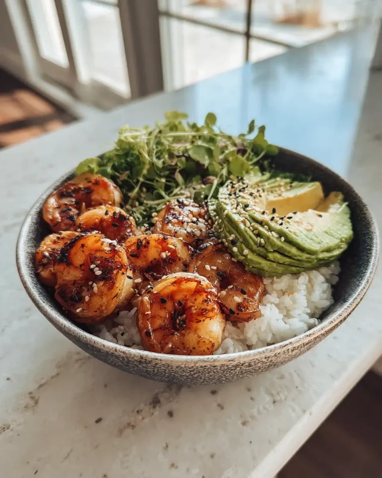 Savor the Flavor: Grilled Shrimp Bowl with Creamy Avocado Delight - Featured Image
