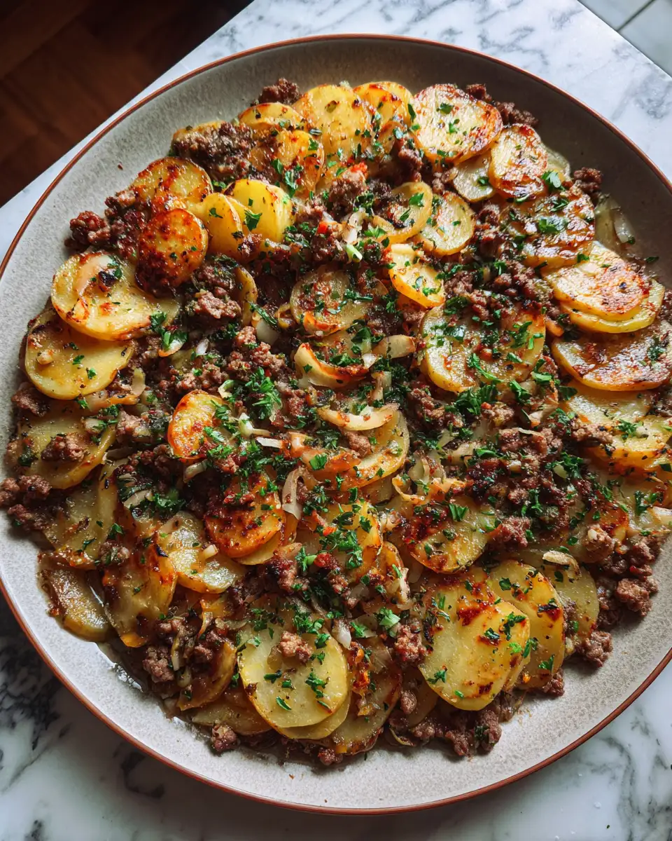Final dish - Savory Symphony: Ground Beef and Potatoes Perfect Harmony