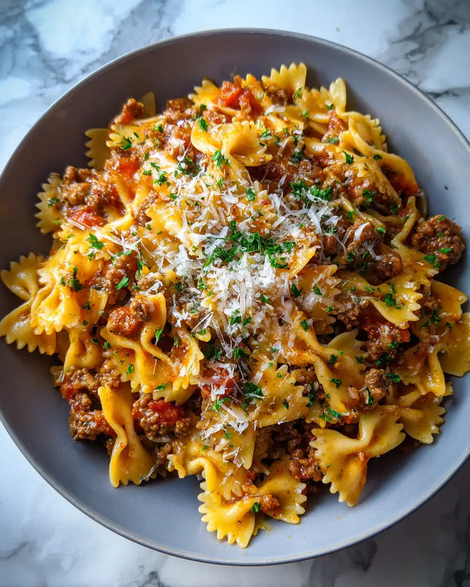 Final dish - Effortless Ground Beef Pasta Dinner for a Perfect Weeknight Meal