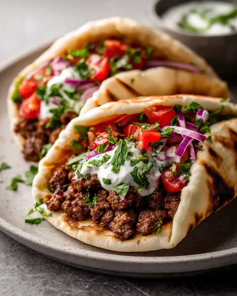 Sizzling Ground Beef Pita Pockets: A Flavorful Twist on a Classic Favorite - Featured Image