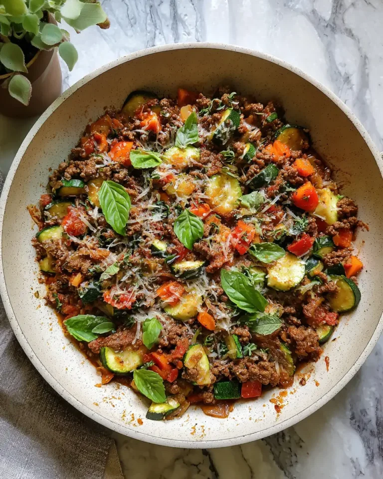Sizzle and Savory: Ground Beef Zucchini Skillet Delight - Featured Image