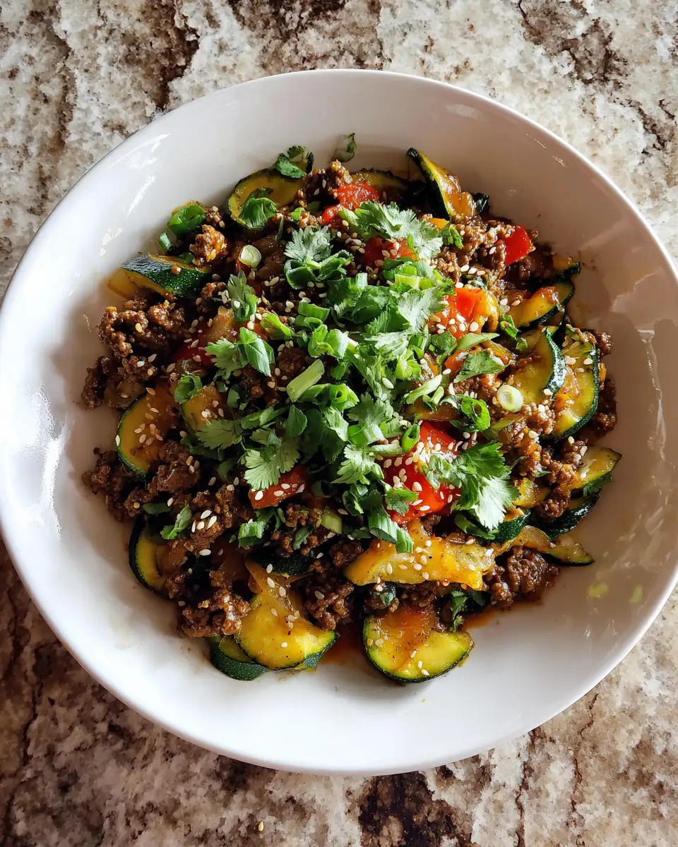 Final dish - Sizzle and Savory: Ground Beef Zucchini Skillet Delight
