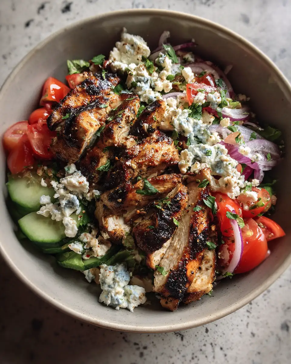 Final dish - Wholesome Flavor in Every Bite: Discover Healthy Chicken Gyro Bowls