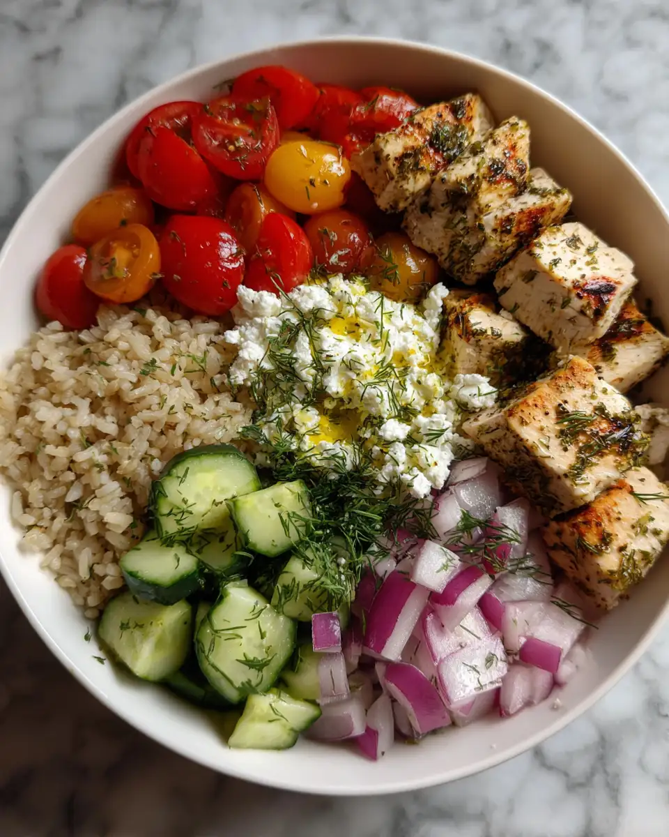 Ingredients for Wholesome Flavor in Every Bite: Discover Healthy Chicken Gyro Bowls