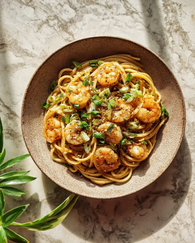 Irresistible Honey Garlic Butter Shrimp Noodles: A Sweet and Savory Delight - Featured Image