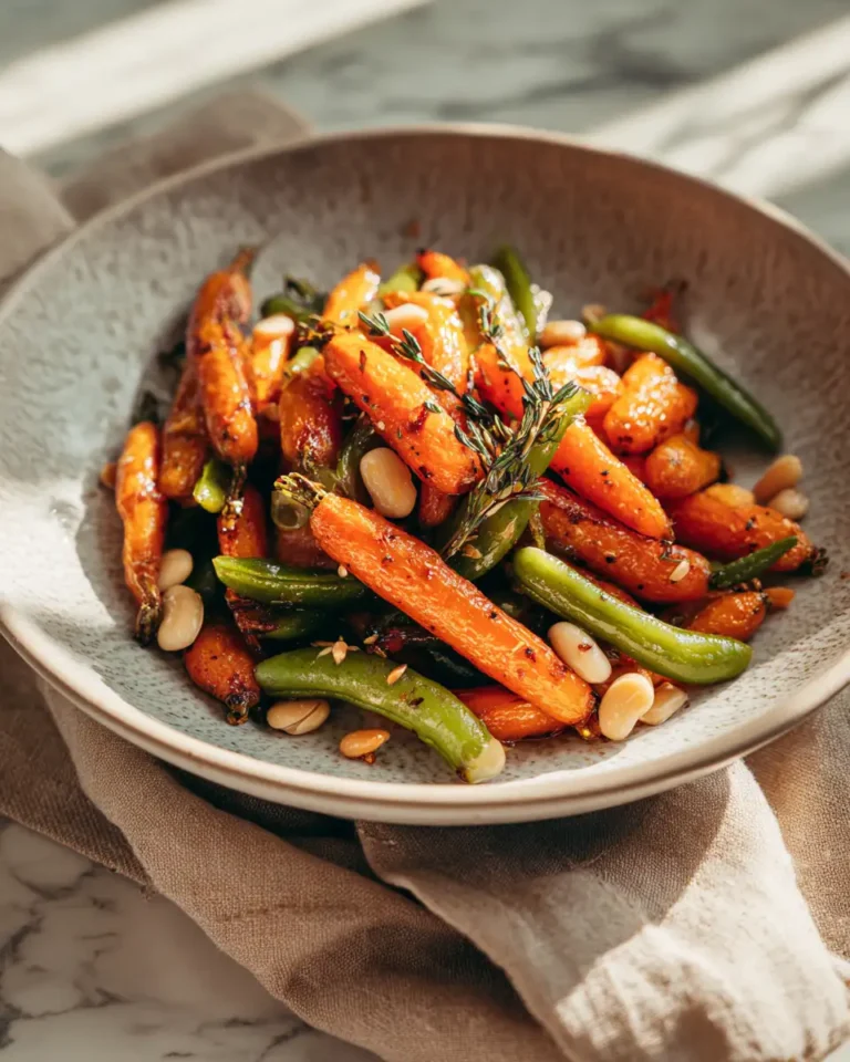 Sweet and Savory Sensation: Honey Glazed Carrots and Beans Delight - Featured Image
