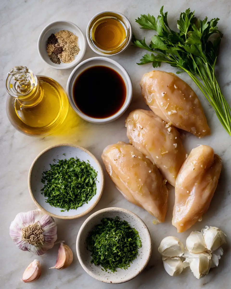 Ingredients for Sweet and Savory Bliss with Honey Glazed Chicken Dinner