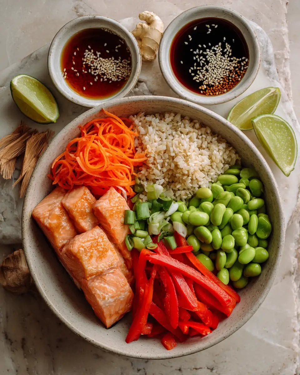 Ingredients for Sweet Harmony: Honey Soy Glazed Salmon Bowls for a Flavorful Feast