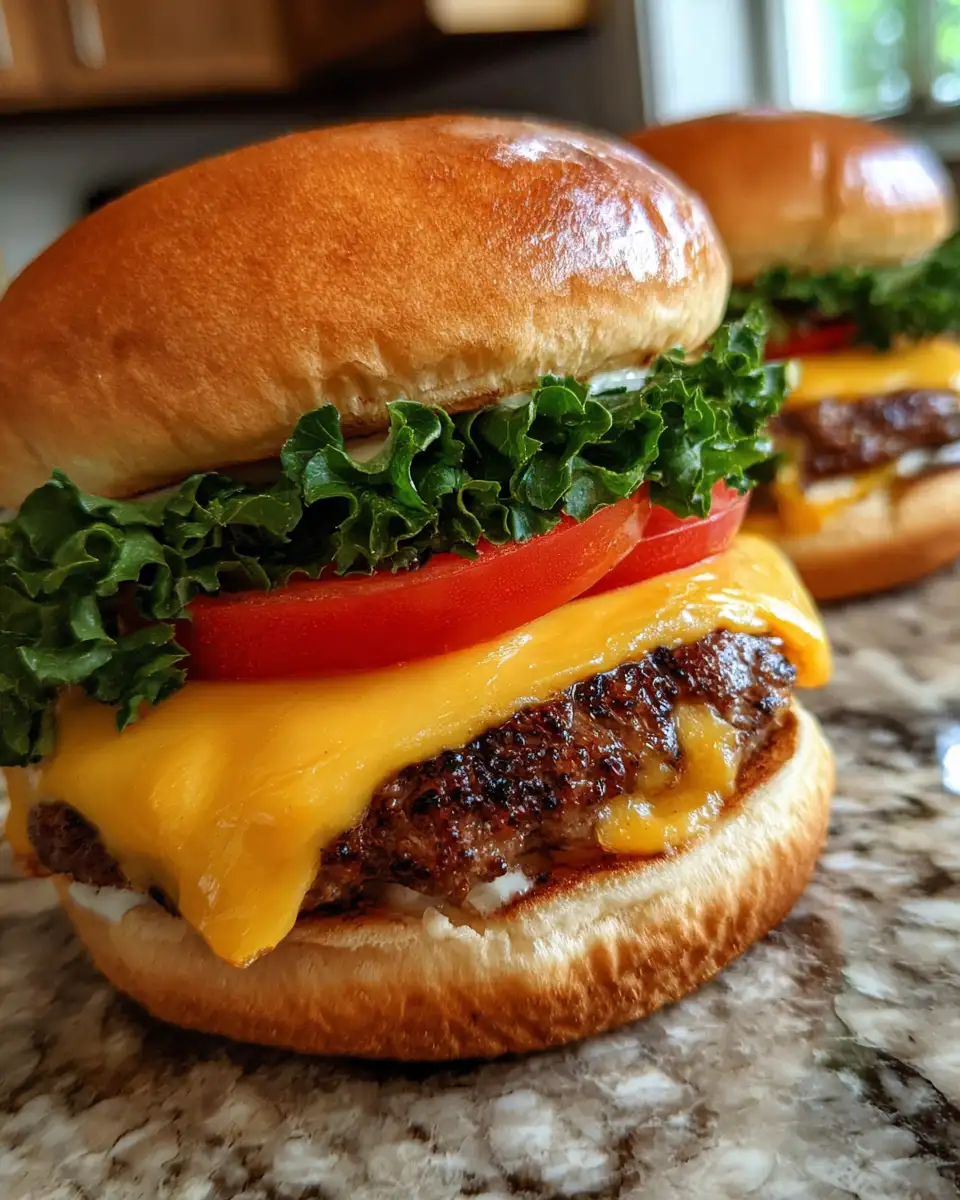 Final dish - Savor the Flavor: Irresistible Smoked Cajun Cheese Burgers