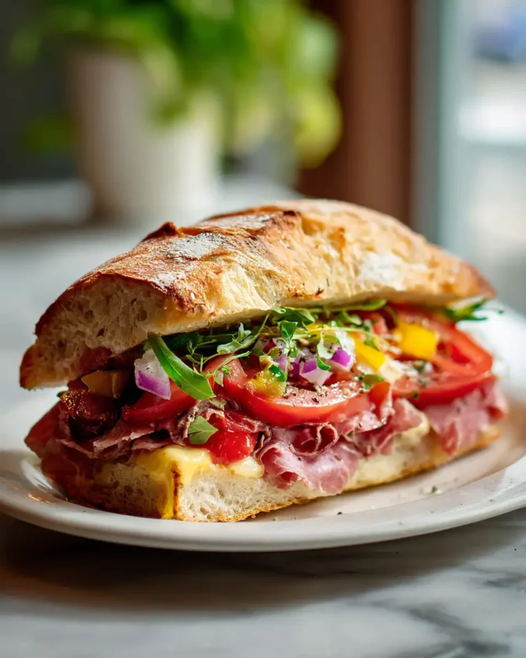 Ultimate Italian Grinder Sandwich Delight - Featured Image