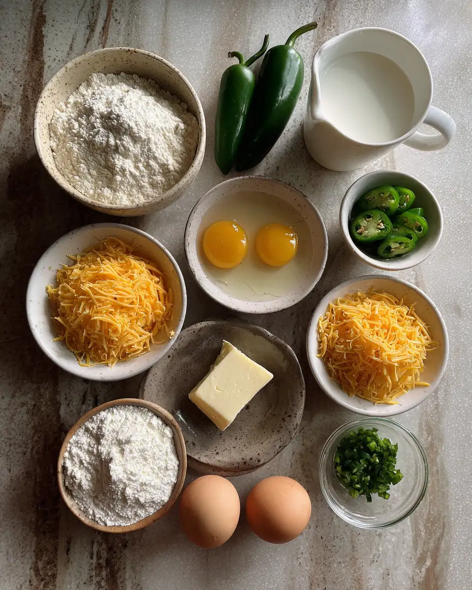 Ingredients for Spice Up Your Brunch with Jalapeno Cornbread Waffles