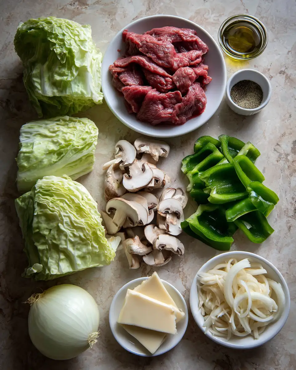 Ingredients for Sizzling Keto Cheesesteak Rolls That Will Revolutionize Your Low-Carb Cravings