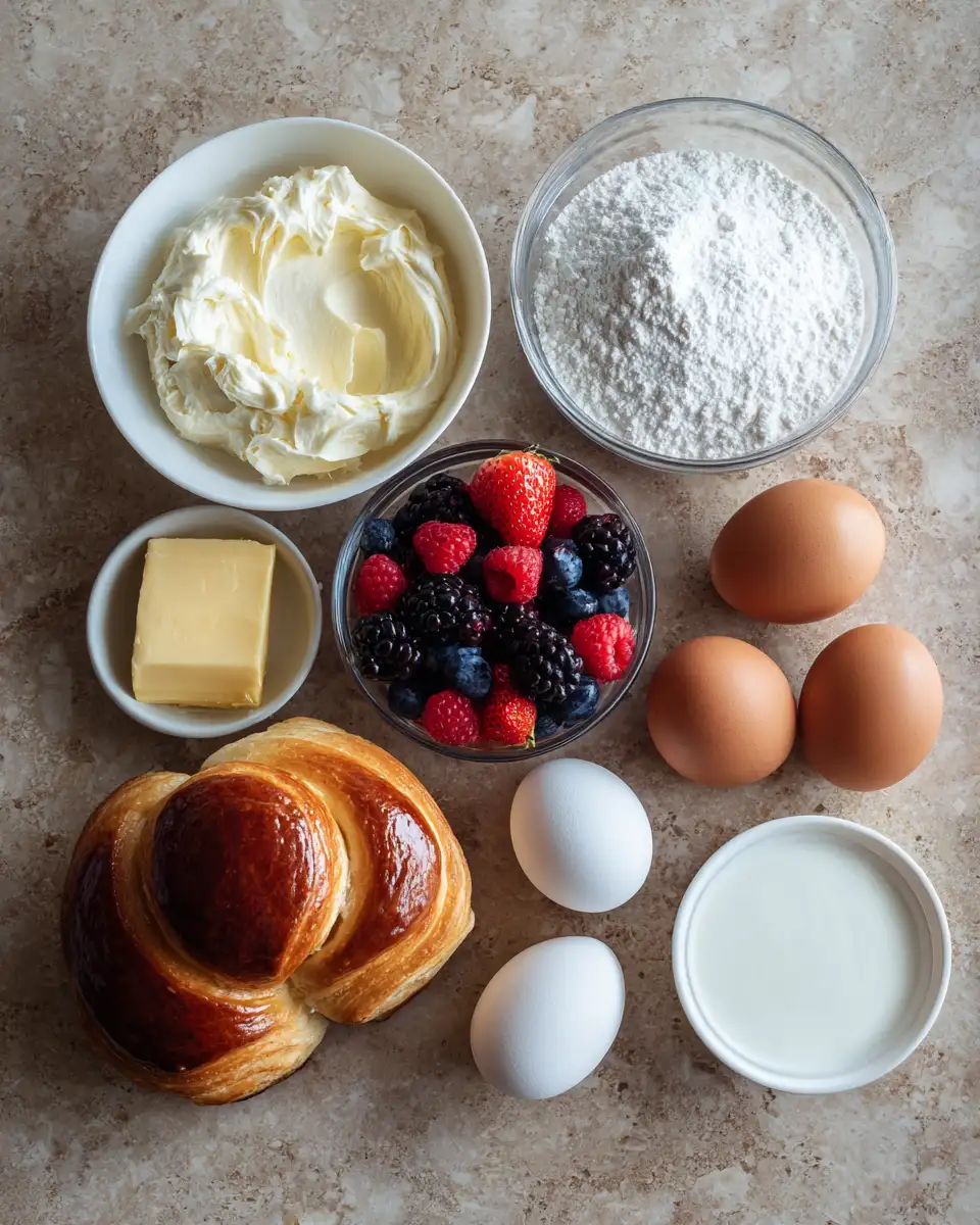 Ingredients for Decadent Delight: Discover the Irresistible King's Hawaiian Cheesecake Danish