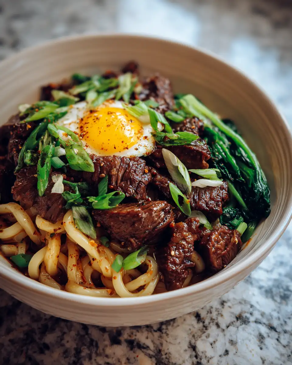 Final dish - Sizzling Comfort in a Bowl: Discover the Magic of Korean Beef Noodles