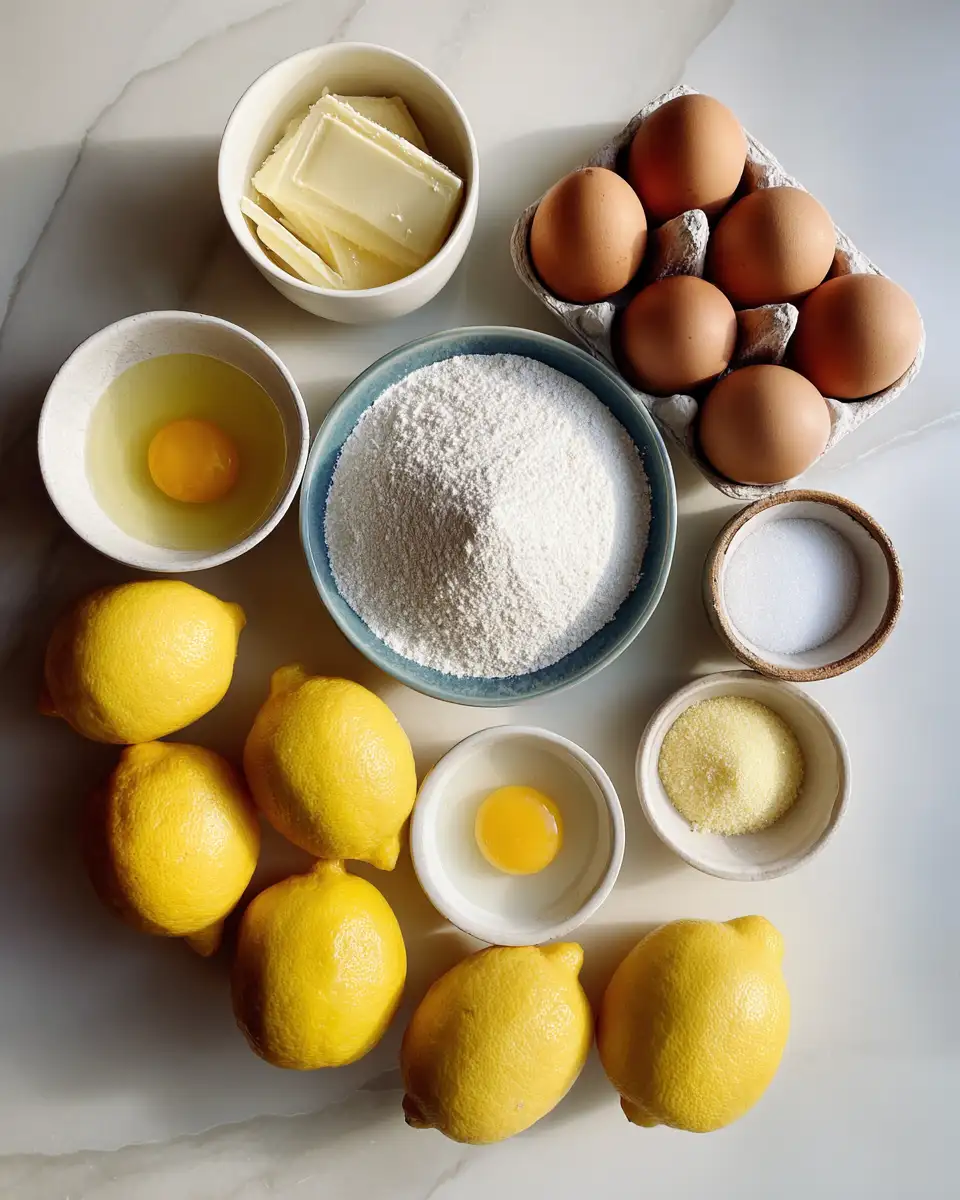 Ingredients for Zesty and Sweet: Discover the Irresistible Charm of Lemon Brownies