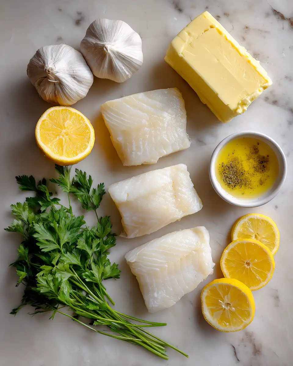 Ingredients for Zesty Delight: Indulge in Lemon Butter Baked Cod Perfection