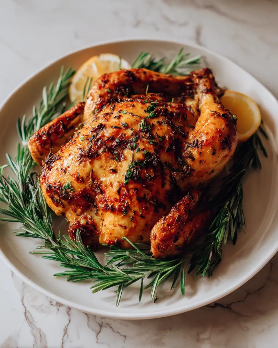 Final dish - Zesty Delight: Elevate Dinner with Lemon Herb Roast Chicken