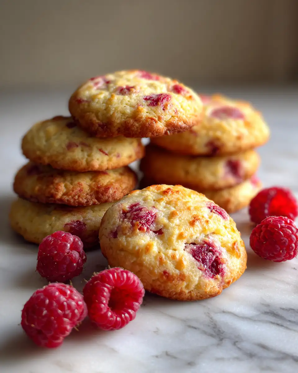 Final dish - Zesty Delight: Irresistible Lemon Raspberry Cookies That Brighten Your Day