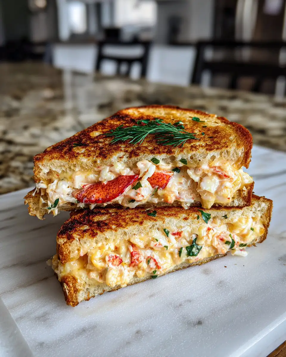 Final dish - Decadent Lobster Grilled Cheese Sandwich: A Gourmet Twist on Comfort Food