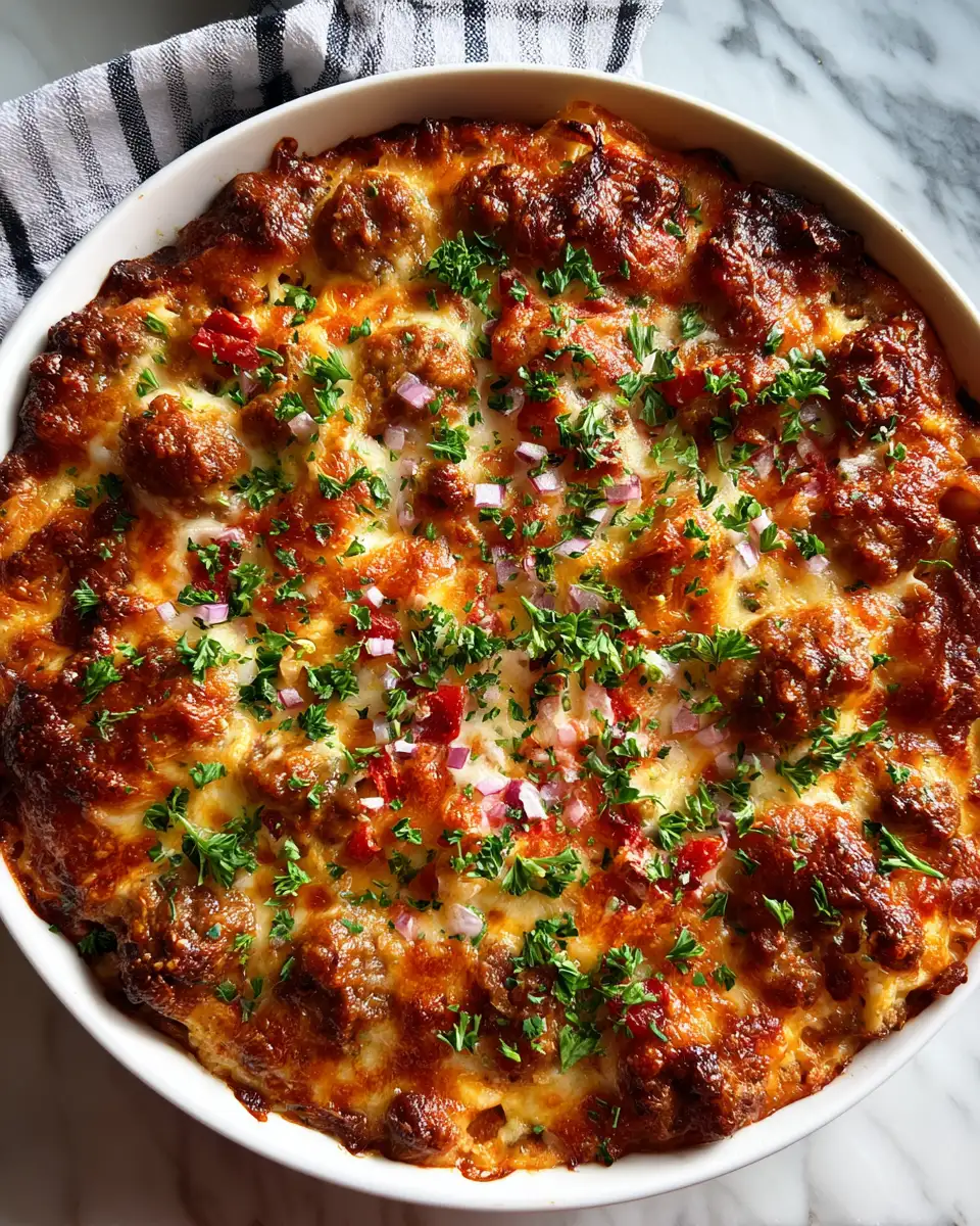 Final dish - Ultimate Comfort: Meat Pizza Casserole Bliss