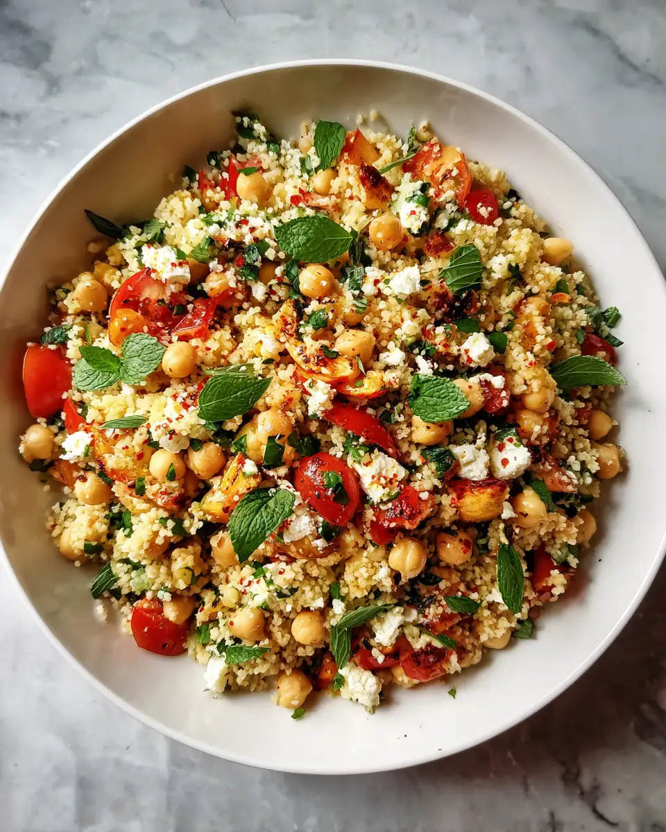 Savor the Sunshine: Mediterranean Chickpea Couscous Salad Delight 6 Final dish - Savor the Sunshine: Mediterranean Chickpea Couscous Salad Delight
