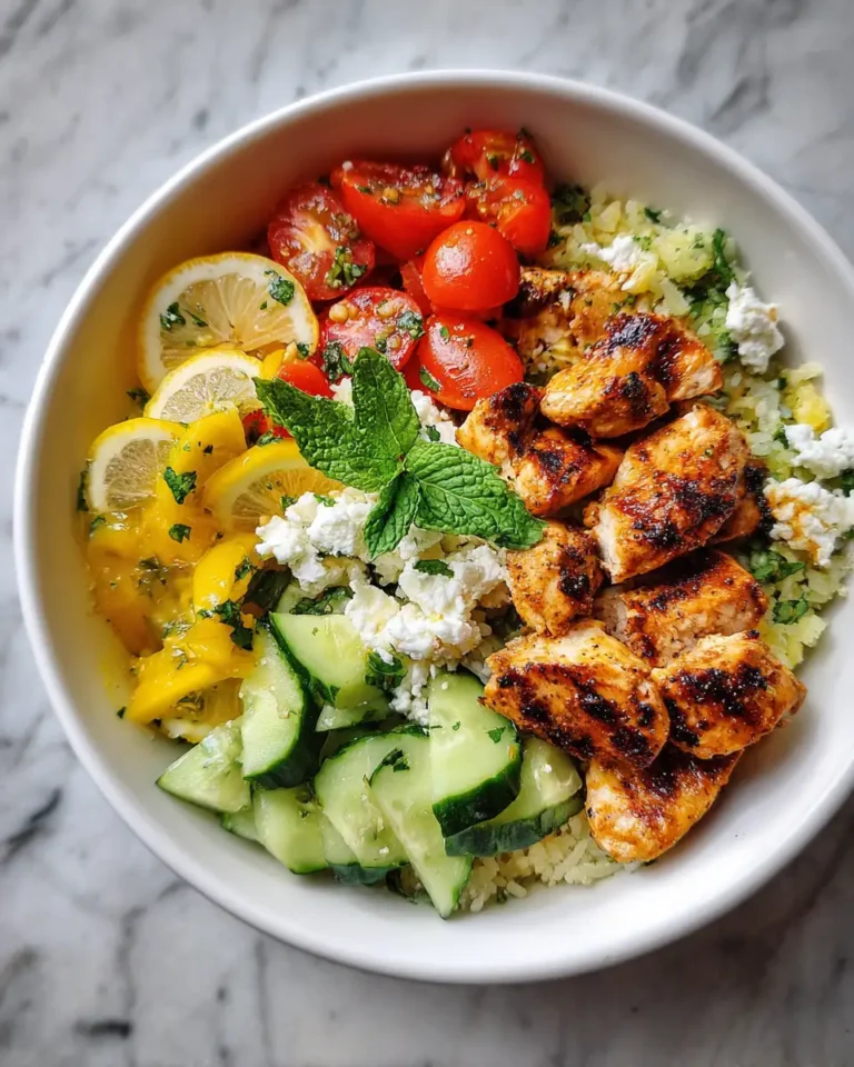 Zesty Mediterranean Lemon Chicken Bowl: A Flavor-Packed Adventure - Featured Image