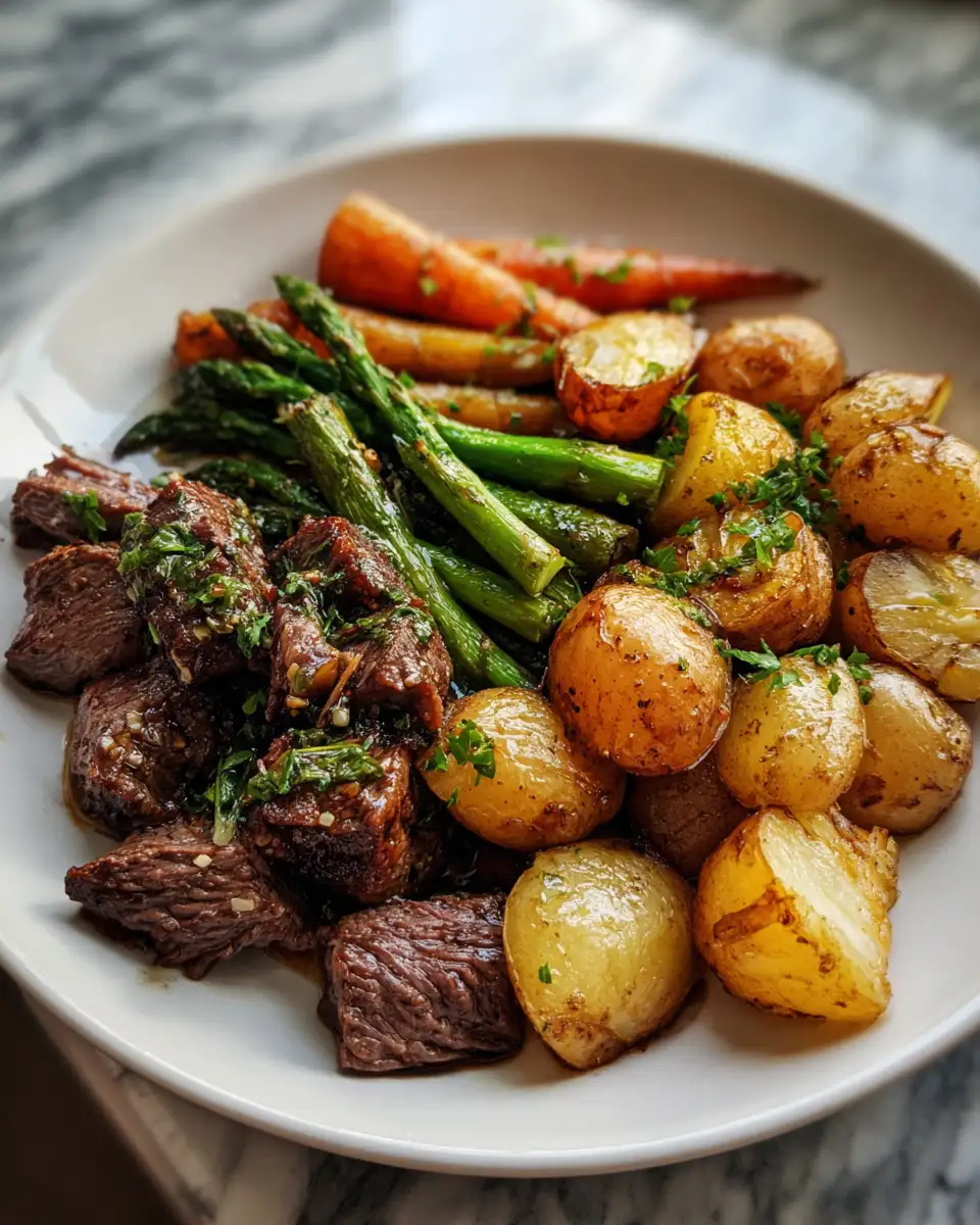 Final dish - Quick and Easy One Pan Beef Dinner Recipe for Busy Nights