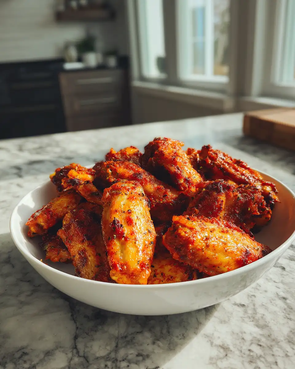 Final dish - Crispy and Irresistible: Dive into Oven-Roasted Chicken Wings Delight