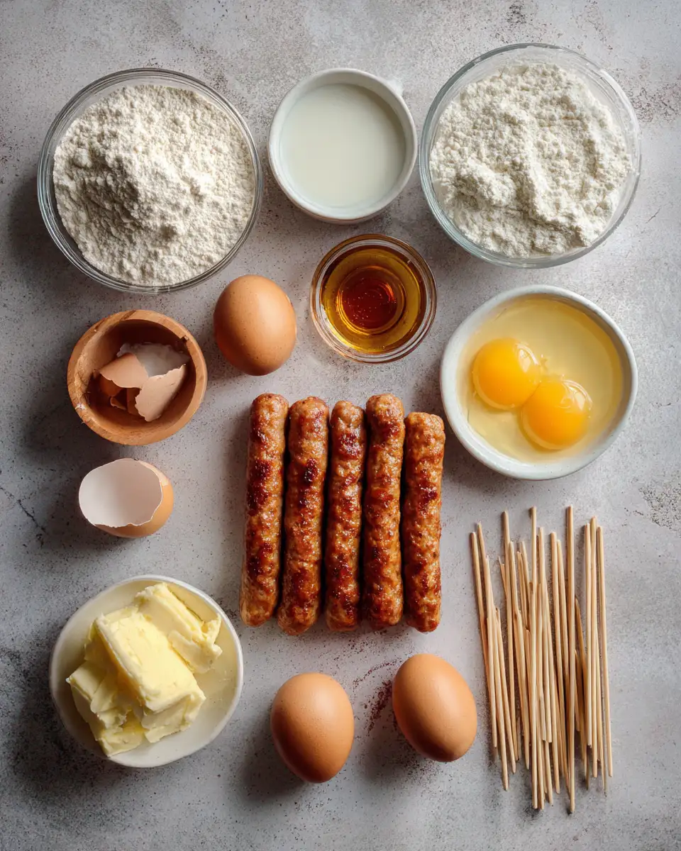 Ingredients for Irresistible Breakfast Delight: Discover the Magic of Pancake Sausage Sticks