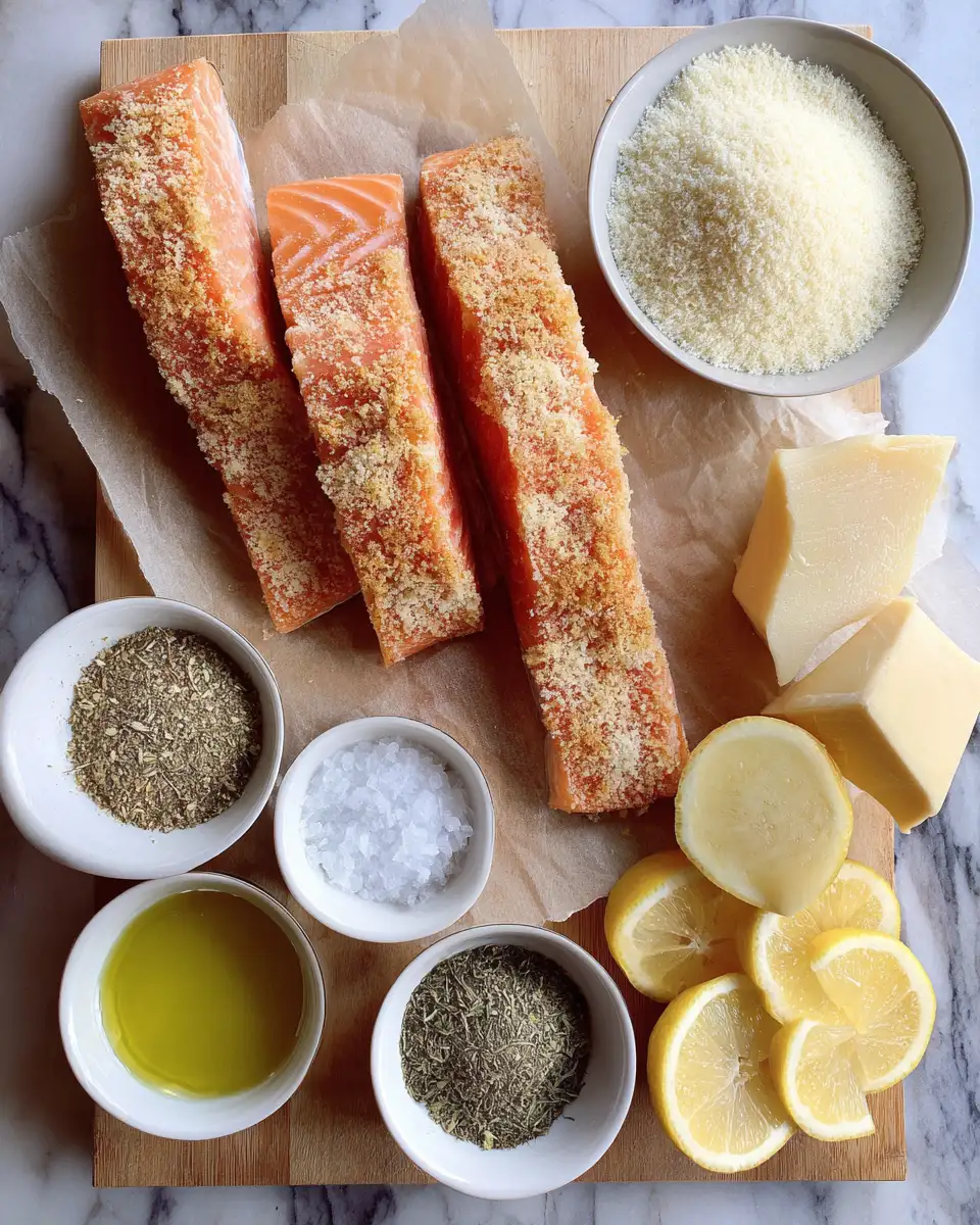 Ingredients for Crispy Parmesan Crusted Salmon Fillets That Will Wow Your Taste Buds