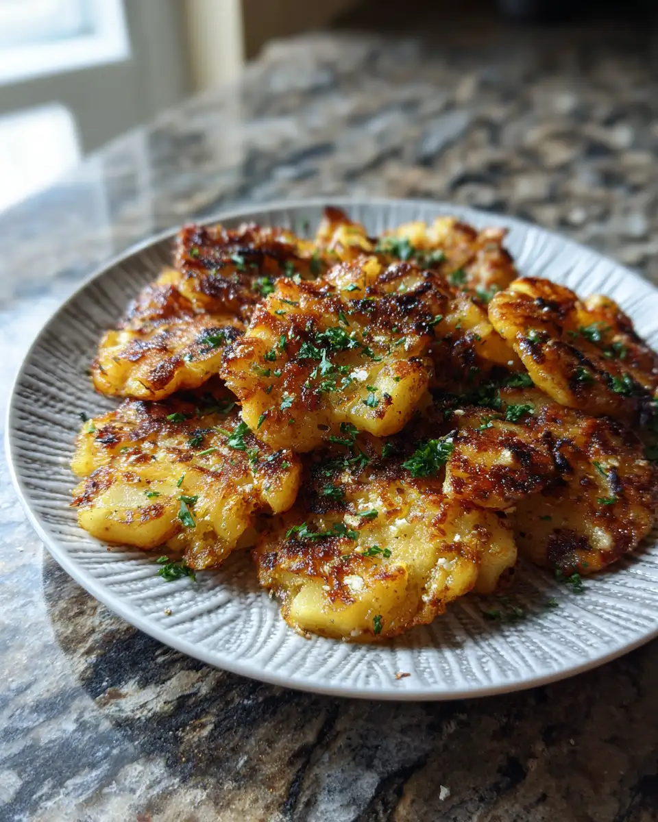 Crispy Parmesan Garlic Smashed Potatoes That Will Elevate Your Dinner Game 6 Final dish - Crispy Parmesan Garlic Smashed Potatoes That Will Elevate Your Dinner Game